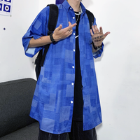 Free Shipping-RETRO PATCHWORK SHIRT - Thumbnail 2