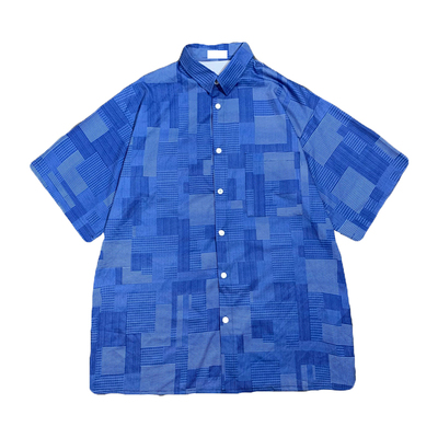 Free shipping-retro patchwork shirt - Thumbnail 5