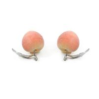 Cute Sweet Peach Exaggeration Stud Earrings  - Thumbnail 5