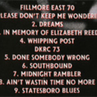 ALLMAN BROTHERS BAND The Fillmore Concerts DVD - Thumbnail 1