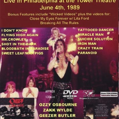Ozzy osbourne philadelphia 1989 dvd