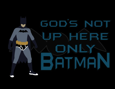 Only batman poster - 8.5x11"