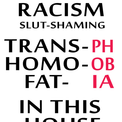 Not in this house poster