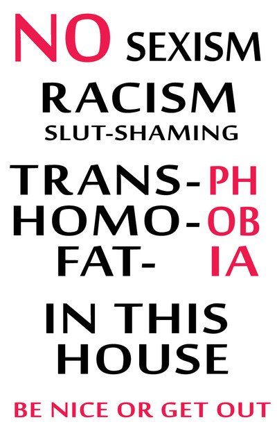 Not in this house poster