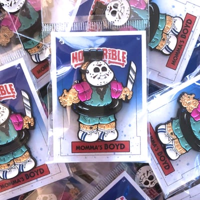 Horrorible kids momma's boyd - limited edition enamel pin