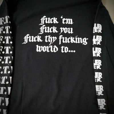 Driller killer "fuck the world" longsleeve shirt
