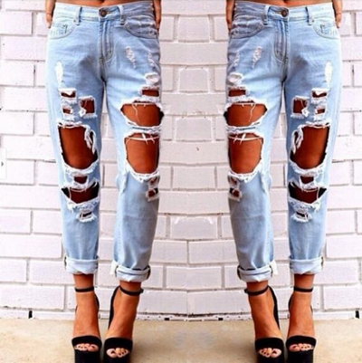 Sexy Design Denim Hole Jeans