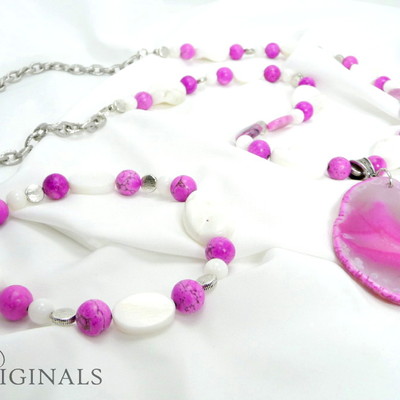 Custom pink crazy lace set