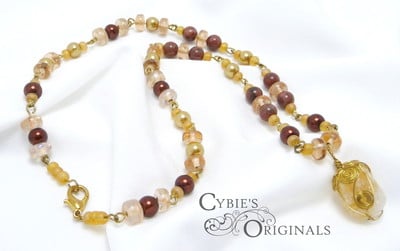 Wrapped Citrine Necklace