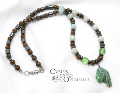 Wrapped Adventurine necklace