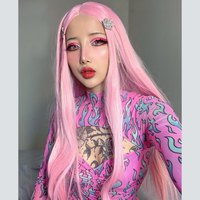 Sexy Pink Fire Flame Print Hollow Cut Out Long Sleeve Mini Dress Ruched Bodycon Club Party Summer E-Girl Kawaii Korean Japanese Harajuku Streetwear - Thumbnail 3