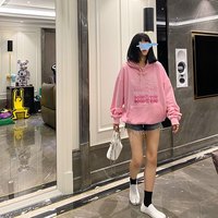 Cute Pink Love Heart Good For U Oversized Hoodie Sweatshirt Long Sleeve Pullover Jumper Sweater E-Girl Kawaii Korean Japanese Harajuku Streetwear - Thumbnail 6