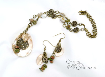 Mother of Pearl and Jasper Set