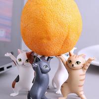 5pcs/set Cat Pen Holder Blind Box Kitty Toy - Thumbnail 1