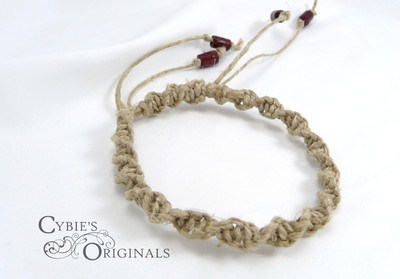 Plain Twisted hemp bracelet