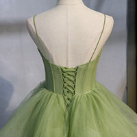 Green Sweetheart tulle long ball gown dress formal dress prom dresses 2021 - Thumbnail 3