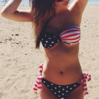 Sexy Flag Bandeau Bikini~Swimsuit - Thumbnail 1