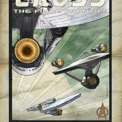 Star trek: cross the final frontier artist print
