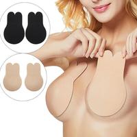 2 Pairs Sticky Bra Invisible Adhesive Bra Backless Strapless Reusable Push Up Lift Nipple Covers for Women - Thumbnail 2