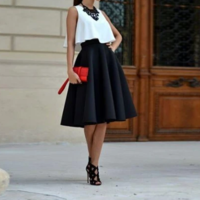 Casual Fashion Solid Color Skirts - Thumbnail 1