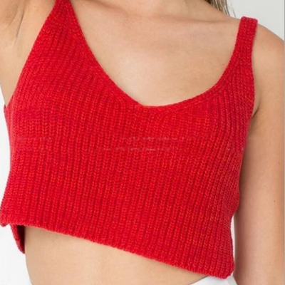 Loose knit camisole shirt tops