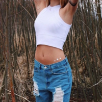 Casual Sleeveless Sling Knit Vest Tops - Thumbnail 1