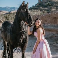 Cute A-Line Strapless Pink Satin Sweet 16 Party Dresses Formal Prom Dresses - Thumbnail 3