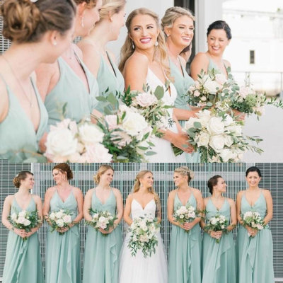 Halter bridesmaid dresses chiffon - Thumbnail 2