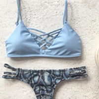 Sexy Printing Bikini Swimsuit Set - Thumbnail 1