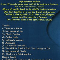 JETHRO TULL Out In The Green Live At Inselwiese Dinkelsbuhl,GERMANY July 5th,1986 DVD - Thumbnail 1