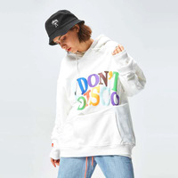 "I DON'T DISCO" HOODIE IN WHITE - Thumbnail 2