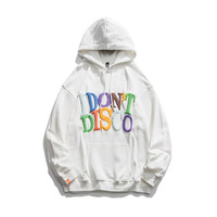 "I DON'T DISCO" HOODIE IN WHITE - Thumbnail 3