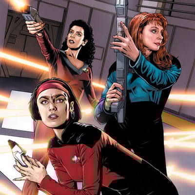 Star trek: the next generation: intelligence gathering #4 artist print