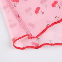 Cute Sweet 90S Pink Cherry Print V Neck Crop Top Sleeveless Shirt Camisole Party Club Summer Casual E-Girl Kawaii Korean Japanese Harajuku Streetwear - Thumbnail 7