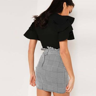 Fashion sexy zipper skirts