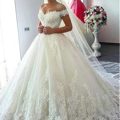 Ball gown lace wedding dress,wedding dress, cheap wedding dress, cheap wedding gown, bridal wedding dress,453 - Thumbnail 3