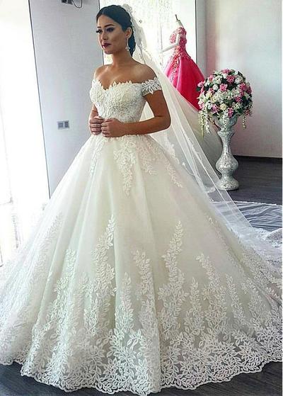 Ball Gown Lace Wedding dress,wedding dress, cheap wedding dress, cheap wedding gown, bridal wedding dress,453