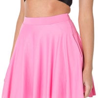 New fashion court simple candy solid color pleated skirt - Thumbnail 1