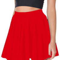 New fashion court simple candy solid color pleated skirt - Thumbnail 4