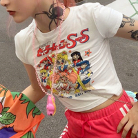 Harajuku Sailor Moon White Top Tee - Thumbnail 2