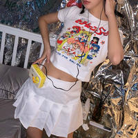 Harajuku Sailor Moon White Top Tee - Thumbnail 5