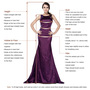 Sparkle Lavender Sqeuined Prom Dress with Slit-1