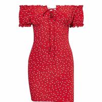 Slim Sexy Women Print Dress - Thumbnail 2