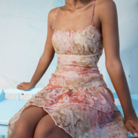 Fashion Sexy Sleeveless Sling High Waist Irregular Hip Dress - Thumbnail 1