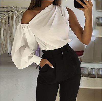 Long Sleeve Loose Solid Color Slim Shirt