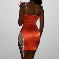 Temperament Sling Fashion V-Neck Sleeveless Dress - Thumbnail 2