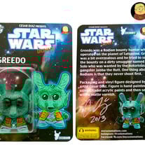 Star Wars Greedo Dunny carded custom