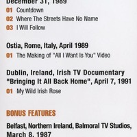 U2 Angels In Devil's Shoes 1987-1991 DVD - Thumbnail 1