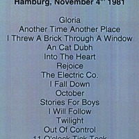 U2 Boy At The Metropol BERLIN,GERMANY November 4th,1981 DVD - Thumbnail 1