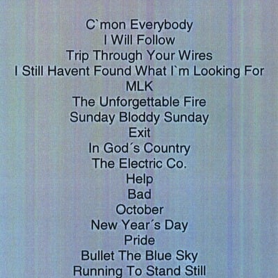 U2 hippodrome,vincennes paris,france july 4th 1987 dvd